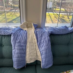 The North Face Kids Light Blue Puffer Jacket